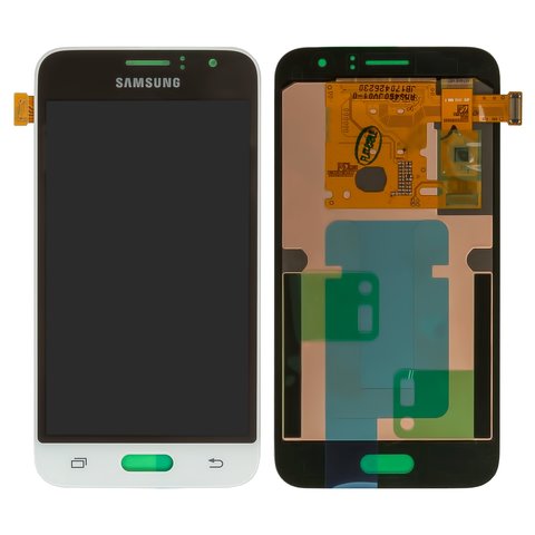 Дисплей для Samsung J120 Galaxy J1 2016 , білий, без рамки, Original, сервісне опаковання, #GH97 18224A