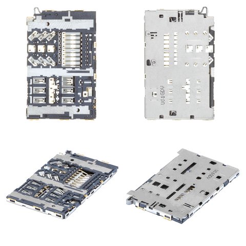 Конектор SIM карти для Samsung A310F Galaxy A3 2016 , A310M Galaxy A3 2016 , A310N Galaxy A3 2016 , A310Y Galaxy A3 2016 , A600F Dual Galaxy A6 2018 , A605F Dual Galaxy A6+ 2018 , G920FD Galaxy S6 Duos, G925FD Galaxy S6 EDGE Duos, G928FD Galaxy S6 EDGE Plus Duos, J330F Galaxy J3 2017 , J530F Galaxy J5 2017 , J730F Galaxy J7 2017 