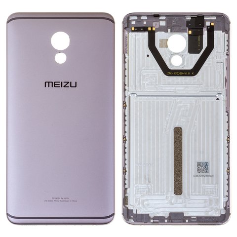Задня панель корпуса для Meizu Pro 6 Plus, чорна, сіра