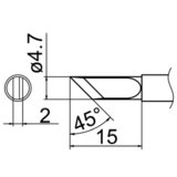 Паяльне жало HAKKO T12-K