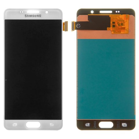 Дисплей для Samsung A510 Galaxy A5 2016 , білий, з регулюванням яскравості, Best copy, без рамки, Сopy, TFT 