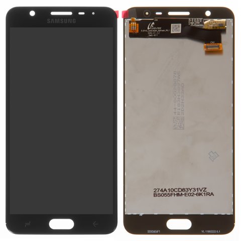 Дисплей для Samsung G611  Galaxy J7 Prime 2 2018 , чорний, без рамки, Original, сервісне опаковання, #GH96 11707A