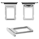 Держатель SIM-карты для iPhone 12 Pro, iPhone 12 Pro Max, серебристый, double SIM, silver