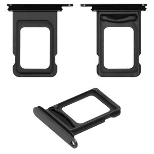 Тримач SIM карти для iPhone 11 Pro Max, сірий, double SIM, matte space gray