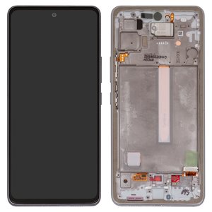 Дисплей для Samsung A536 Galaxy A53 5G, белый, с рамкой, Original PRC 