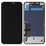 Дисплей для iPhone 11, черный, с рамкой, Copy, (TFT), JK