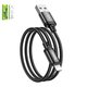 USB кабель Hoco X89, USB тип-A, Lightning, 100 см, 2,4 А, чорний, #6931474784322
