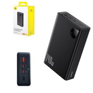 Power bank Baseus Adaman, 24000 мАг, 140 Вт, чорний, Power Delivery PD , #P10021508113 00