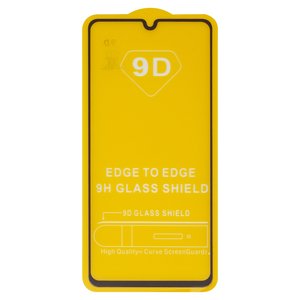 Защитное стекло для Samsung A415 Galaxy A41, совместимо с чехлом, Full Glue, без упаковки , черный
