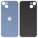 Задня панель корпуса для iPhone 14 Plus, синя, не потрібно знімати скло камери, Blue, big hole