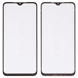 Стекло корпуса G+OCA PRO для Xiaomi Poco M3, Redmi 9T, с OCA пленкой, черное