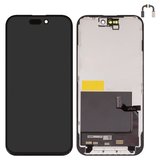 Дисплей для iPhone 15, чорний, з рамкою, Copy, (TFT), JK