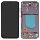 Дисплей для Samsung S711 Galaxy S23 FE, чорний, з рамкою, High Copy, (OLED)