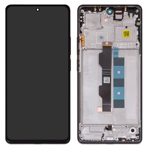 Дисплей для Xiaomi Poco M6 Pro 4G, Redmi Note 13 Pro 4G, Redmi Note 14S, чорний, з рамкою, Original PRC 