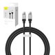 USB кабель Baseus Coolplay Series, 2xUSB тип-C, 100 см, 100 Вт, черный, силиконовый, #CAKW000201