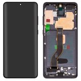 Дисплей для Samsung G985 Galaxy S20 Plus, G986 Galaxy S20 Plus 5G, чорний, з рамкою, High Copy, (OLED) cosmic black