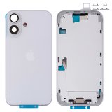Корпус для iPhone 16, белый, с держателем SIM-карты, с боковыми кнопками, Original (PRC), EU version