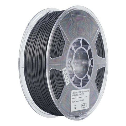 Филамент для 3D принтера eSUN PETG CF Dark Grey, 1 кг