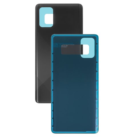 Panel trasero de carcasa puede usarse con Samsung A715F DS Galaxy A71, negra