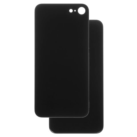 Housing Back Cover compatible with iPhone SE 2020, black, need to remove the camera glass, small hole 