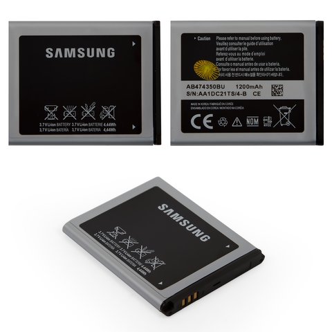 Batería AB474350BE AB474350BC puede usarse con Samsung D780, Li ion, 3.7 V, 1200 mAh