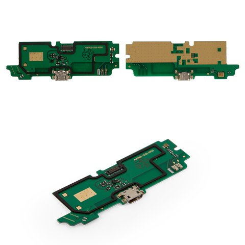 Cable flex puede usarse con Lenovo A850, del micrófono, del conector de carga, con componentes, placa del cargador