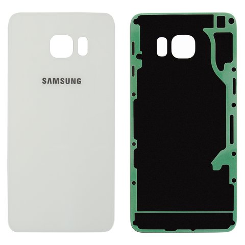 Panel trasero de carcasa puede usarse con Samsung G928 Galaxy S6 EDGE Plus, blanco, 2.5D, Original PRC 