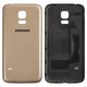 Battery Back Cover compatible with Samsung G800H Galaxy S5 mini, (golden)