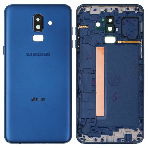 Panel trasero de carcasa puede usarse con Samsung J810 Galaxy J8 2018 , azul