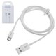 Cable USB Hoco X23, USB tipo-A, USB tipo C, 100 cm, 2 A, blanco