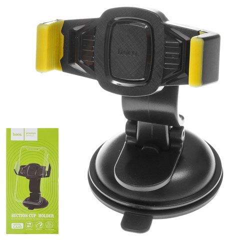 Car Holder Hoco CA40, green, black, suction cup 