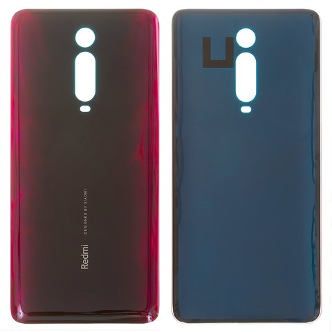 Housing Back Cover compatible with Xiaomi Redmi K20, Redmi K20 Pro, red, Logo Redmi 