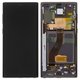 LCD compatible with Samsung N970F Galaxy Note 10, (black, with frame, Original (PRC), original glass)