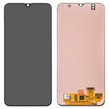 LCD compatible with Samsung A307 Galaxy A30s, (black, without frame, original (change glass) )