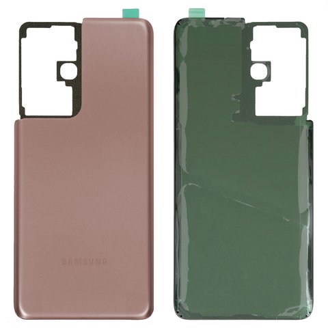 Panel trasero de carcasa puede usarse con Samsung G998 Galaxy S21 Ultra 5G, bronce