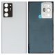 Housing Back Cover compatible with Samsung N985F Galaxy Note 20 Ultra, (white, with camera lens)