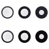 Vidrio de cámara puede usarse con iPhone 14 Pro, iPhone 14 Pro Max, negro, sin marco, juego de 3 uds.