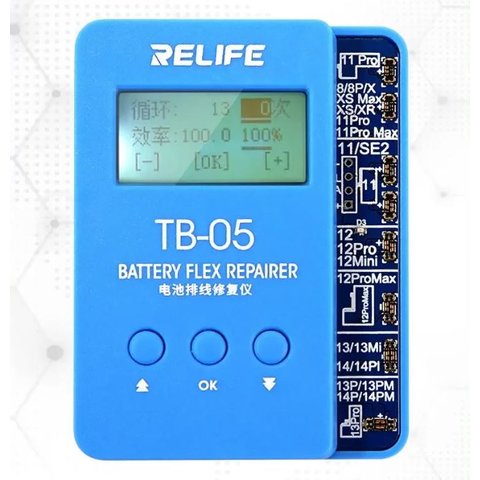 Programmer RELIFE TB 05, to reset cycles and battery wear percentage 