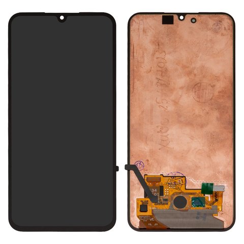 LCD compatible with Samsung A346 Galaxy A34 5G, black, without frame, original change glass 