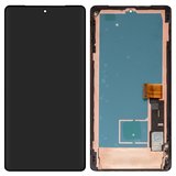 Дисплей для Google Pixel 7 Pro, черный, с рамкой, High Copy, (OLED)