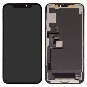 Pantalla LCD puede usarse con iPhone 11 Pro, negro, con marco, HC, sin microchip, OLED , imisu OEM hard
