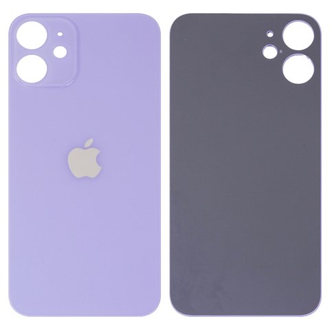 Housing Back Cover compatible with iPhone 12 mini, purple, no need to remove the camera glass, Original PRC , big hole 