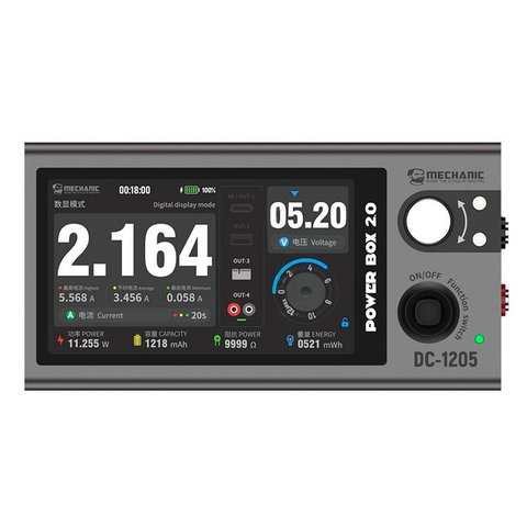 Laboratory Power Supply Mechanic Power Box 2.0, 45W, Type C, PD, 12 V, 5A портативний, акумулятор 10000mAh  