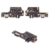 Flat Cable compatible with Xiaomi Redmi Note 8T, (headphone connector, charge connector, with microphone, with components, High Copy, charging board, M1908C3XG)