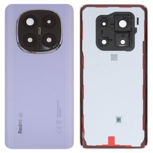 Panel trasero de carcasa puede usarse con Xiaomi Redmi Note 14 Pro Plus 5G, morada, con vidrio de cámara, lavender purple