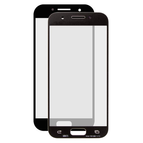 Housing Glass compatible with Samsung A320F Galaxy A3 2017 , A320Y Galaxy A3 2017 , black 