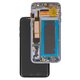 LCD compatible with Samsung G935 Galaxy S7 EDGE, (black, with frame, High Copy, (OLED))