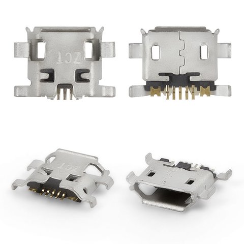 Charge Connector compatible with Cell Phones, 7 pin, type 7, micro USB type B 