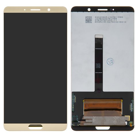LCD compatible with Huawei Mate 10 ALP L09 , Mate 10 ALP L29 , white, golden, without frame, Original PRC , champagne gold 