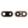 Camera Lens compatible with iPhone 8 Plus, golden, with frames 
